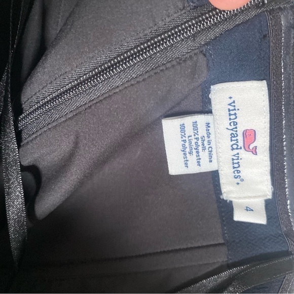 Vineyard Vines Black Textured Flounce Flare Strapless Dress Size 4 - Picture 5 of 5